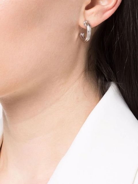 Missoma medium ridge hoop earrings - Silver