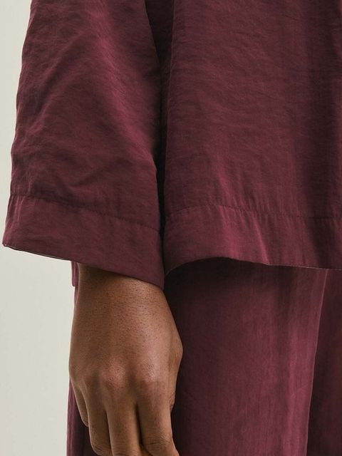 Answear Lab marynarka dwustronna kolor beżowy oversize gładka