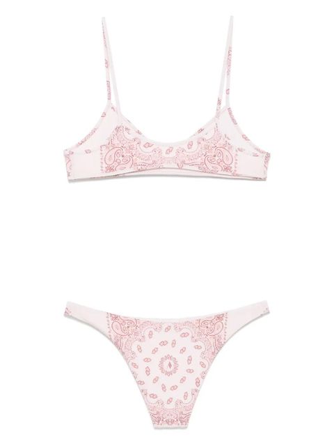 The Attico paisley-print bikini - Pink - zdjęcie produktu nr 2