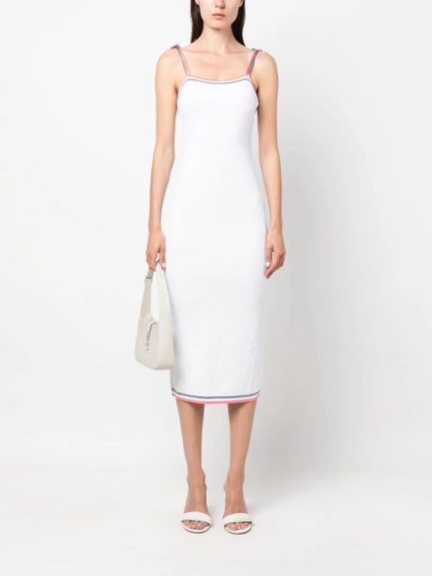 FENDI monogram midi dress - White