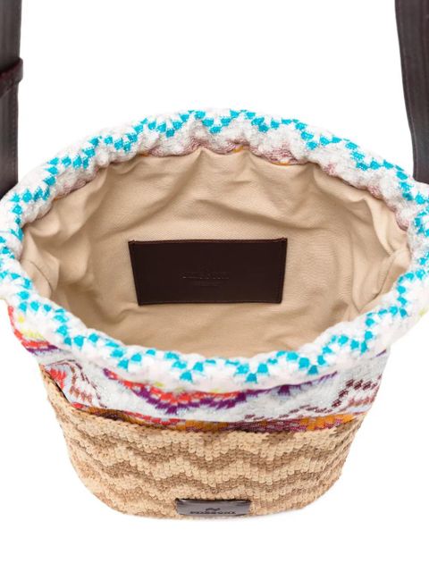 Missoni zig-zag bucket bag - Neutrals