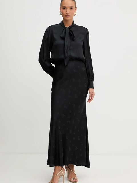 Twinset koszula damska kolor czarny regular z wiązanym dekoltem 252TT2361 - zdjęcie produktu nr 2