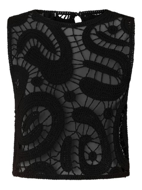 PINKO crochet sleeveless top - Brown - zdjęcie produktu nr 1