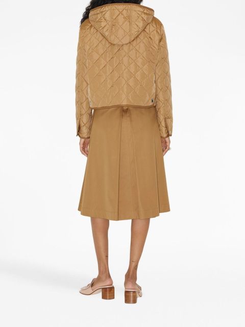 Burberry diamond-quilted hooded jacket - Neutrals - zdjęcie produktu nr 2