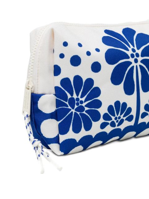 FARM Rio macaw striped pouch - White