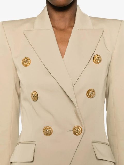 Balmain six-button blazer - Neutrals