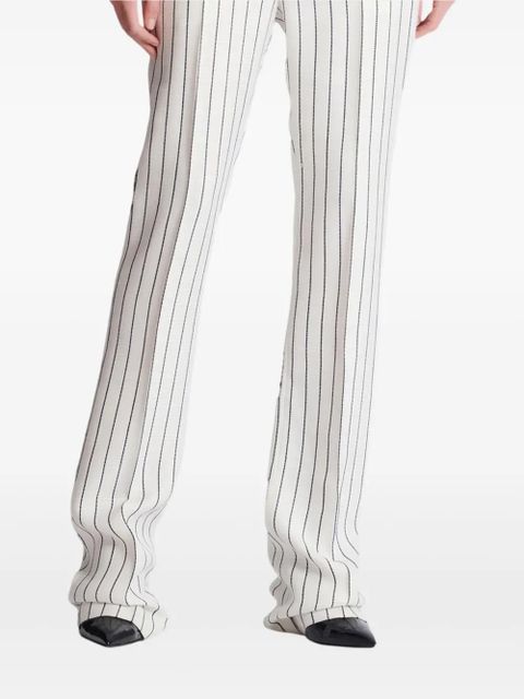 Balmain pinstripe flared-leg trousers - White - zdjęcie produktu nr 2