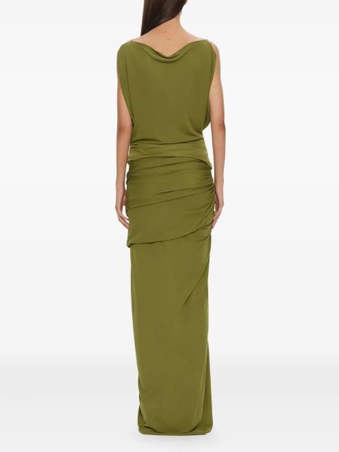 Christopher Esber Christo draped jersey maxi skirt - Green