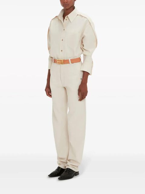 Victoria Beckham low-rise tapered jeans - Neutrals