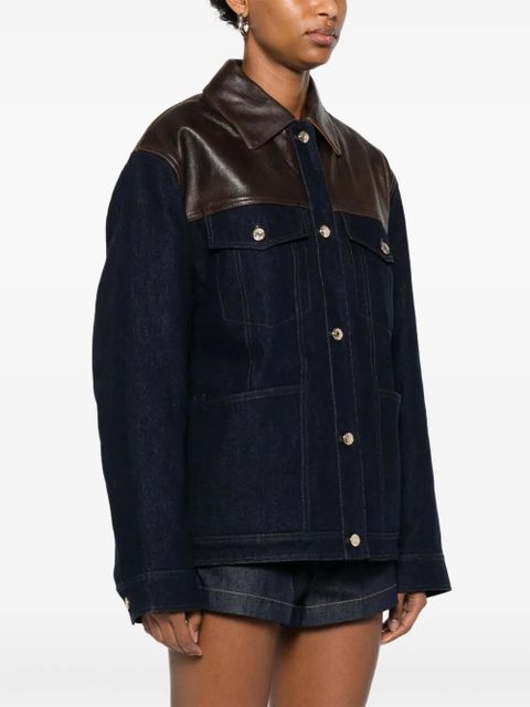 SANDRO panelled denim jacket - Blue