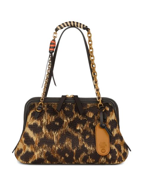 ETRO small Doc animal shoulder bag - Brown - zdjęcie produktu nr 1