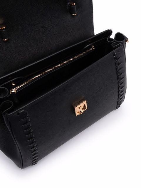 Versace Medusa-head plaque tote bag - Black