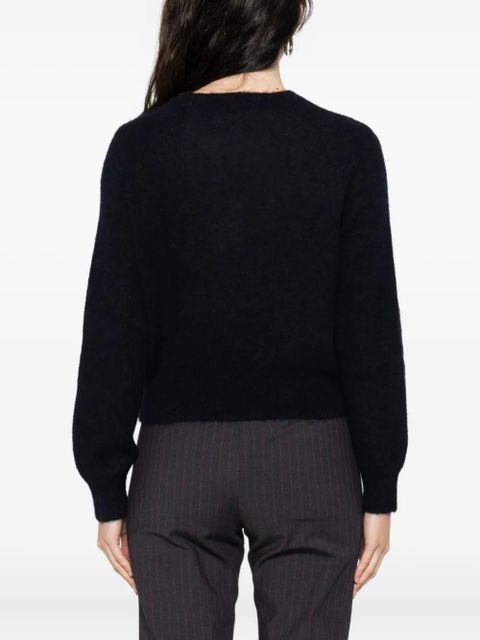 DÔEN fine-knit button-up cardigan - Blue