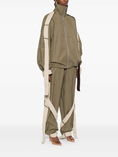 The Attico string-detail bomber jacket - Green - zdjęcie produktu nr 2