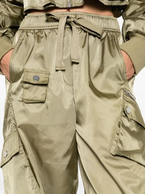 GANNI tapered cargo pants - Green