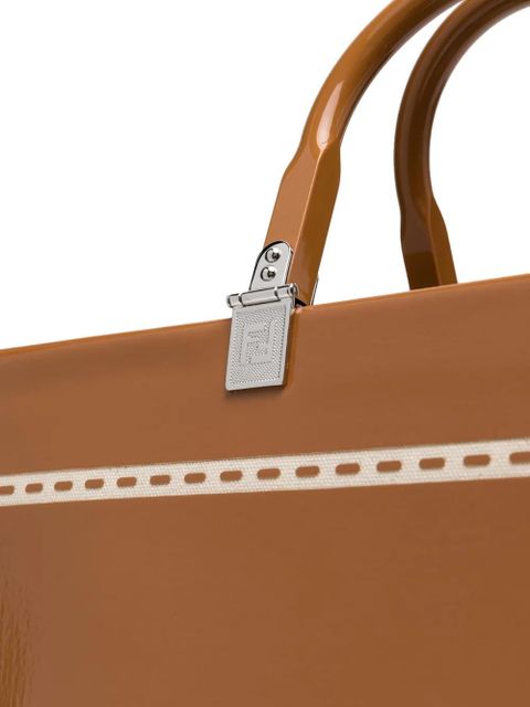 FENDI logo-print tote bag - Brown