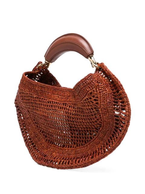 Chloé Summer Banana woven tote bag - Brown