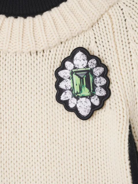 Marc Jacobs Trompe L'Oleil jumper - White