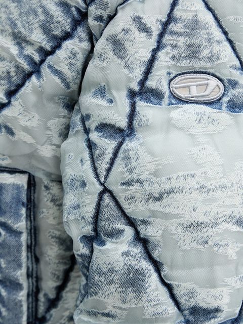 Diesel kurtka W-HISTEL kolor niebieski zimowa A19389.0LKCP