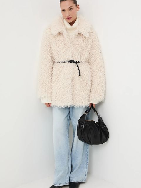 Medicine kurtka kolor beżowy przejściowa oversize - zdjęcie produktu nr 2