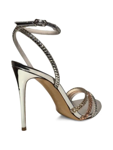 Casadei embellished heeled sandals - Silver
