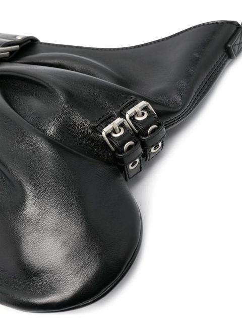 Blumarine large Butterfly leather shoulder bag - Black