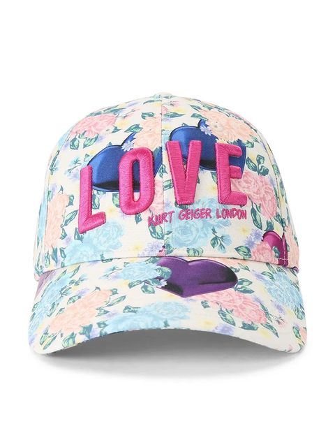 Kurt Geiger London czapka z daszkiem bawełniana kolor multicolor 5403944499