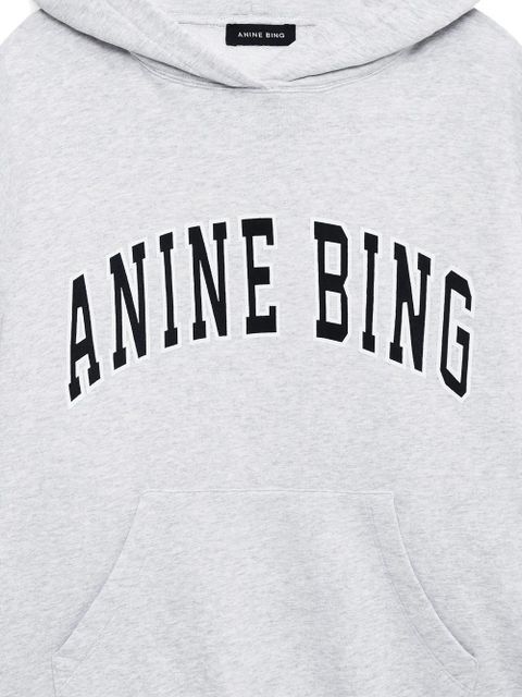 ANINE BING logo-detail hoodie - Grey