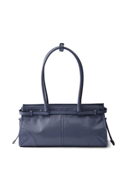 Prada medium Bonnie leather tote bag - Blue - zdjęcie produktu nr 2