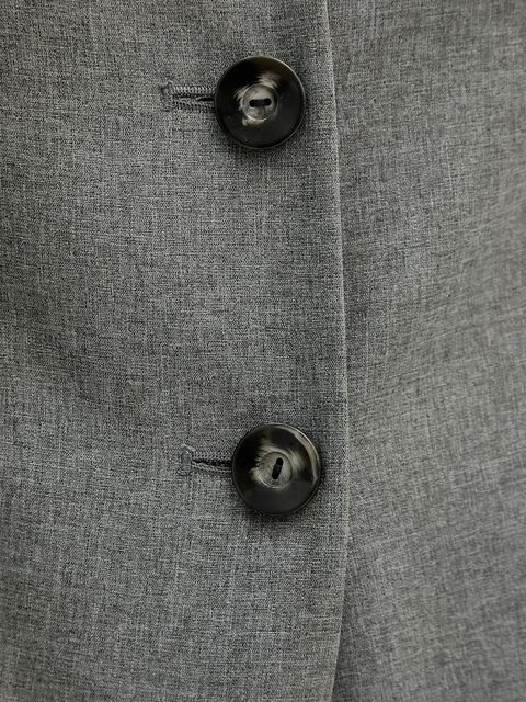 Sisley marynarka kolor szary jednorzędowa gładka 2V99LW03K