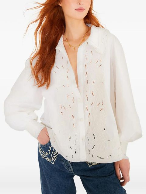 FARM Rio button-fastening blouse - White - zdjęcie produktu nr 1