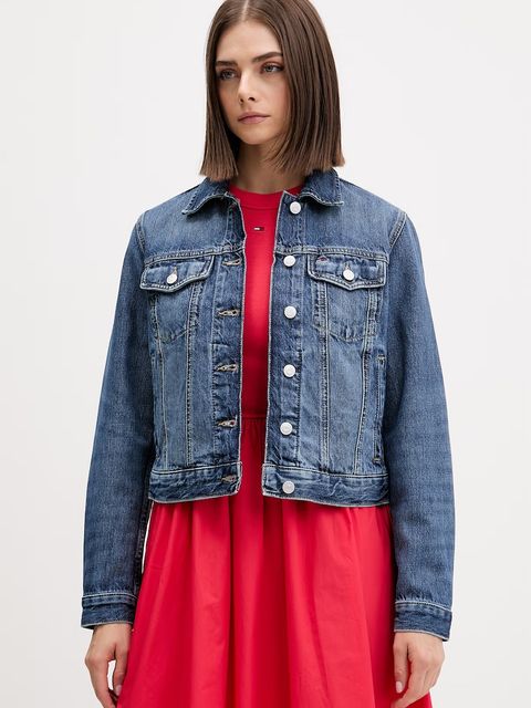 Tommy Jeans kurtka przejściowa damska jeansowa - zdjęcie produktu nr 1