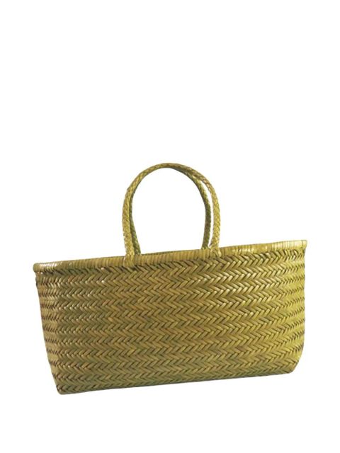 DRAGON DIFFUSION small Triple Jump woven-design tote bag - Green