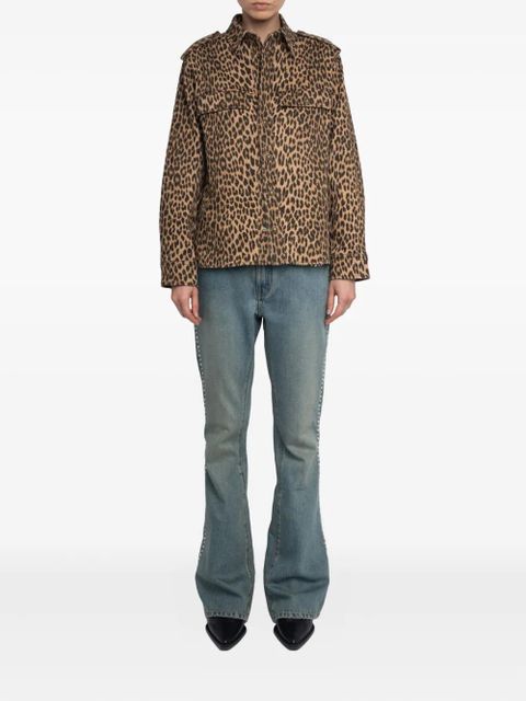 Zadig&Voltaire leopard-print button-fastening shirt - Brown - zdjęcie produktu nr 2