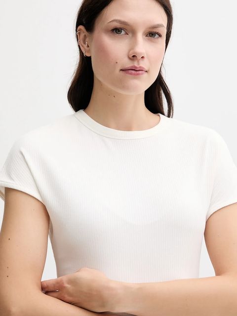 Tommy Hilfiger t-shirt damski kolor beżowy WW0WW45731