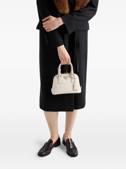 Prada Promenade saffiano leather mini bag - White