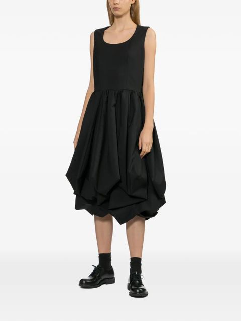 Comme Des Garçons voluminous midi dress - Black