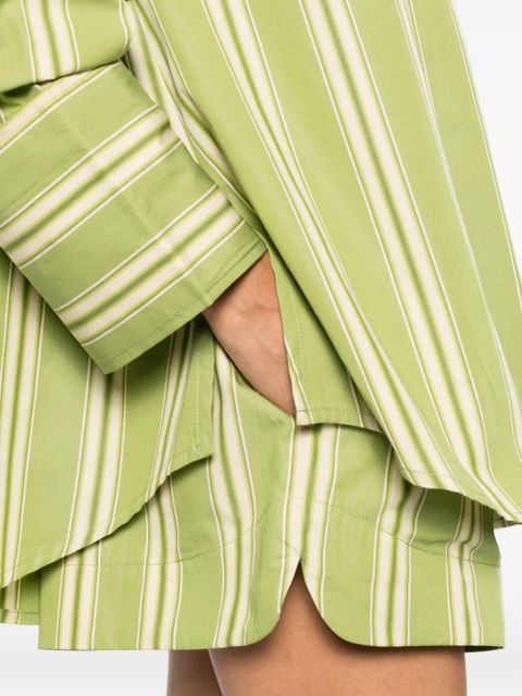 Faithfull the Brand striped button shorts - Green