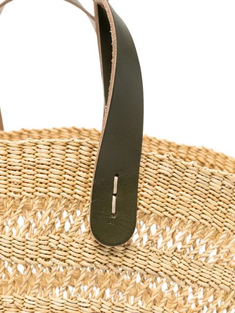 Muun Chantelle woven straw tote bag - Neutrals - zdjęcie produktu nr 2