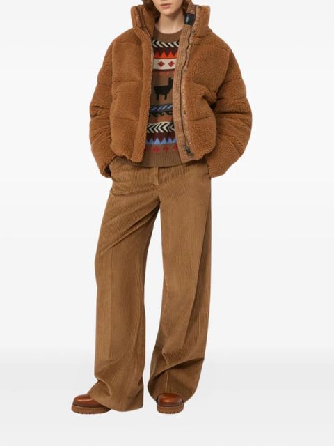 Weekend Max Mara llama-pattern crew-neck sweater - Brown - zdjęcie produktu nr 2