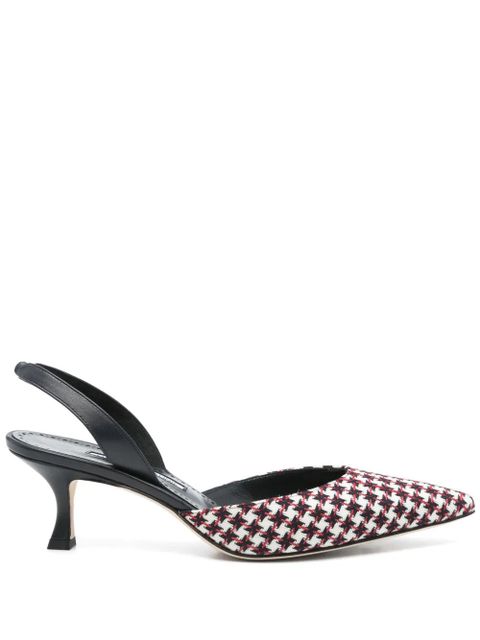 Manolo Blahnik 50mm Carolyne Gala slingback sandals - White - zdjęcie produktu nr 1