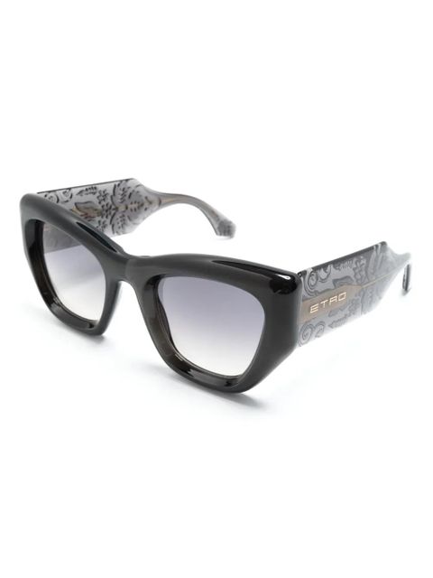 ETRO logo-engraved cat-eye sunglasses - Grey - zdjęcie produktu nr 2