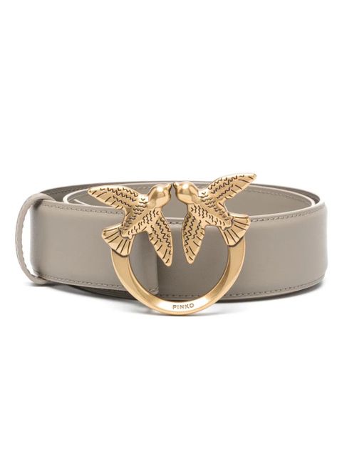 PINKO Love Birds-buckle leather belt - Neutrals - zdjęcie produktu nr 1