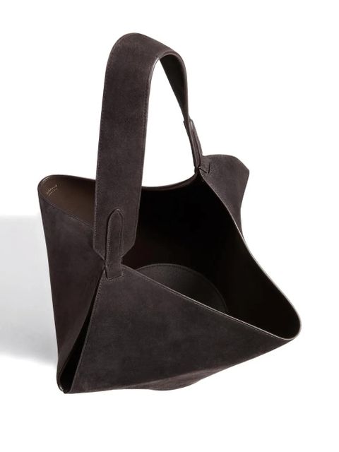 KHAITE suede shoulder bag - Brown