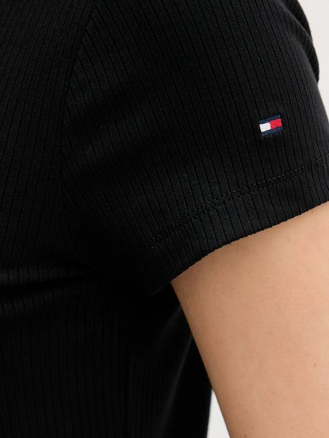 Tommy Hilfiger sukienka kolor czarny maxi prosta WW0WW47860