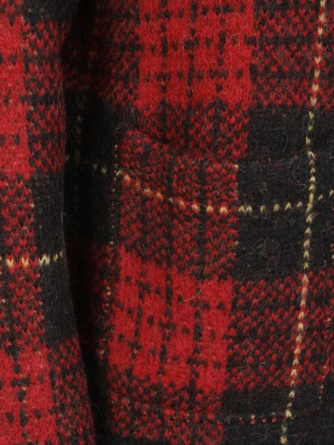 Lauren Ralph Lauren tartan shawl-collar jacket - Red