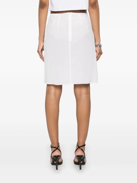 Dolce & Gabbana semi-sheer mini skirt - White