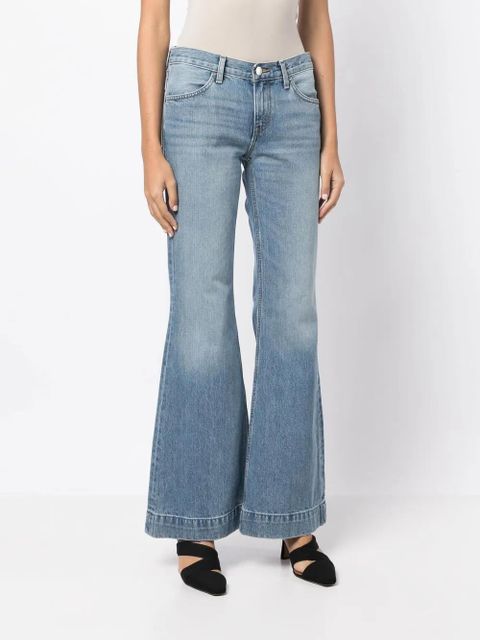 RE/DONE 70s low-rise flared jeans - Blue