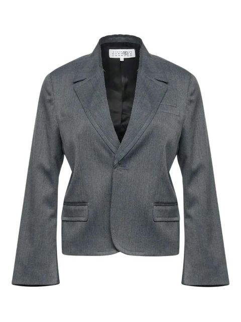 MM6 Maison Margiela notched-lapels jacket - Grey - zdjęcie produktu nr 1