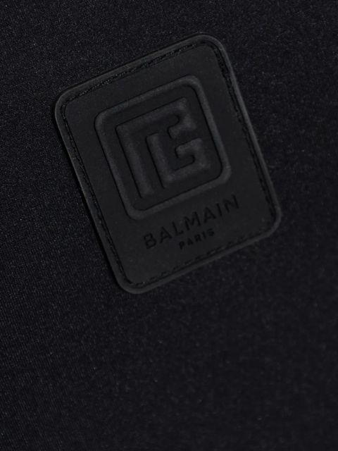 Balmain criss cross back one-piece - Black